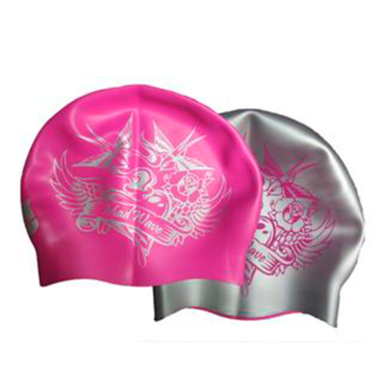 Mad Wave Silicone Reverse Heart Badmuts Roze/Zilver - Afbeelding 2